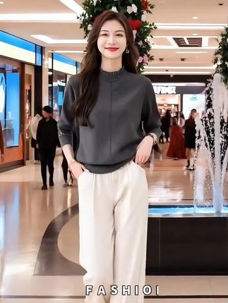 #休闲减龄穿搭 #洋气减龄 #洋气小衫 #穿出自信穿出美丽 #针织衫