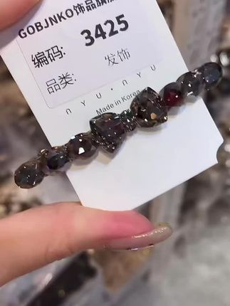 GOBJNKO日韩顶夹弹簧夹女边夹一字夹发夹精致气质多巴胺穿搭发卡#发夹 #抓夹 #网红饰品