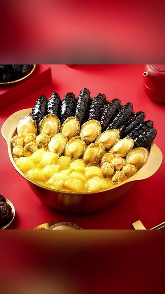 天海藏家的十参十鲍大盆菜佛跳墙礼袋,不管是送礼还是自己吃都很不错 #佛跳墙 #天海藏 #送礼佳品 #年货 #囤好货过大年