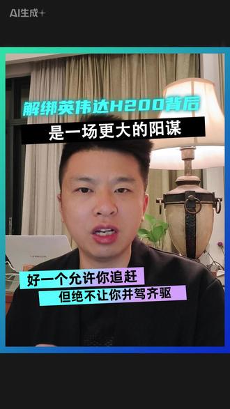 英伟达H200终于对华解禁,性能是H20的6倍,却要给老美交25%分成,这波到底是双赢还是被收割?#英伟达H200 #芯片解禁 #AI算力变局、