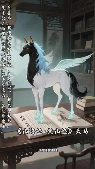 《山海经·北山经》天马#国漫国风 #ai漫