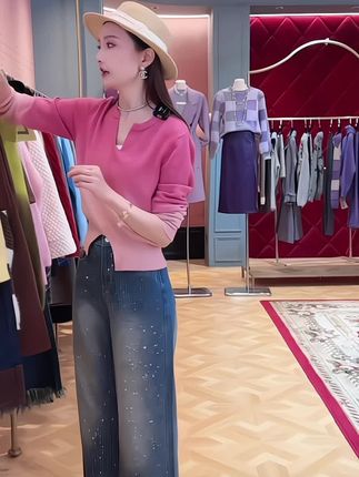 2025春秋季新款女士软糯连帽卫衣外套韩系慵懒风小众宽松针织 #上热门 #新款上新 #高级感穿搭
