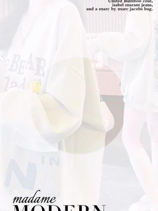立体口袋设计感薄款卫衣女春秋新款韩版宽松百搭大码胖mm减龄上衣