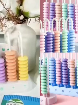 五档计数器小学生一二年级记数器9行万位计算架珠算数学教具算盘#爆款热卖中 #厂家直发