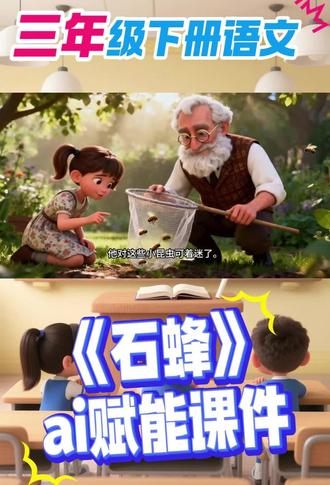 《石蜂》|AI动画+精品课件|教学如此轻松有趣🎉
姐妹们!今天分享一个让我公开课被夸爆的宝藏课件📚
三年级语文下册《石蜂》完整课件+AI动画全分享!
再也不怕孩子走神,课堂效果直接拉满💯
#石蜂#三年级语文下册#三年级下册语文#课件ppt#石蜂公开课
