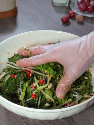 鞭炮笋火锅食材海藻菜羊栖凉拌菜海草火炮菜长寿菜龙须盐渍马尾藻#鞭炮笋 #盐渍马尾藻 #海藻菜 #长寿菜 #盐渍鞭炮笋