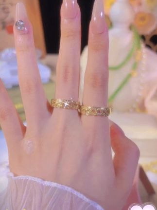 【钱多多】铜钱戒指 重工时尚 轻奢戒指ins小众不掉色 开口可调节#爱了爱了 #每日分享 #戒指控 #超好看 #强烈推荐 @巨量千川