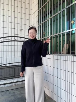 醋酸山羊绒毛尼裤 我穿的燕麦色L码