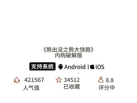 《阿飞会玩》熊出没之熊大快跑破解内购版#熊出没 #熊大快跑小游戏 #熊大快跑破解