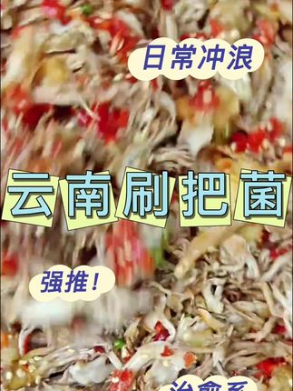 不是好洗的刷把菌,洗呢眼睛都起麻花,味道真的特别板扎,不信你们尝尝#刷把菌 #野生菌#腌野生菌 #下饭菜 #酸辣开胃