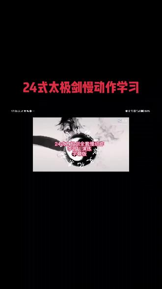 24式太极剑李晋川慢动作#太极养生