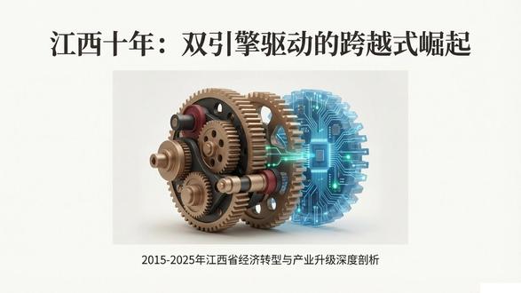 江西省2015-2025年经济发展与产业变革分析 #经济 #江西