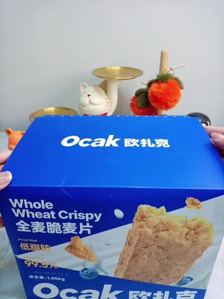 欧扎克全麦脆麦片,酥酥脆脆的超好吃#欧扎克全麦脆 #全麦脆麦片 #全麦脆 #麦片