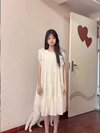 QIAERDE/洽尔德现货2025夏季新款女童公主洋气蕾丝裙子儿童连衣裙#好物推荐🔥 #强烈推荐 #连衣裙 #蕾丝裙 #好穿又好搭