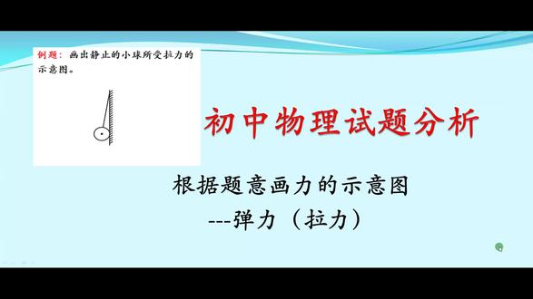 根据题意画力的示意图---弹力(拉力) #初中物理 #初中生 #每天学习一点点 #每日一题 #教育