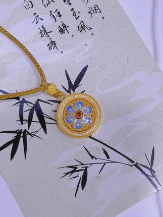 可以转动的罗盘哦#今日分享 #足金 #每日分享 #每日更新