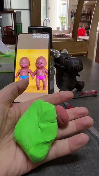 制作不易,且看且珍惜。#娜塔莎 #娜塔莎教程#橡皮泥制作娜塔莎教程#娜塔莎日常生活#解压玩具