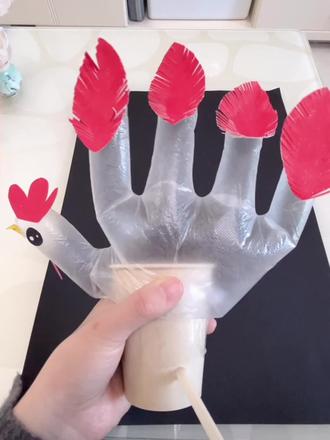 快来做纸杯大公鸡#每日分享 #幼儿手工 #手工教程 #儿童手工