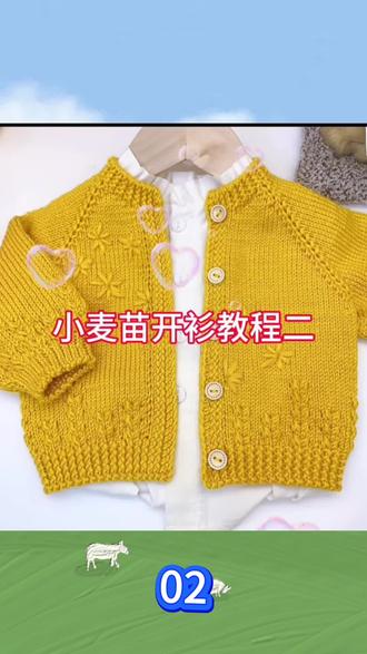 小麦苗开衫教程2-2