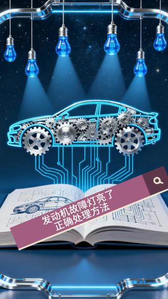 发动机故障灯亮了,正确处理方法#每日分享汽车知识 #创作者中心 #创作灵感 #汽车保养与维修 #汽车知识