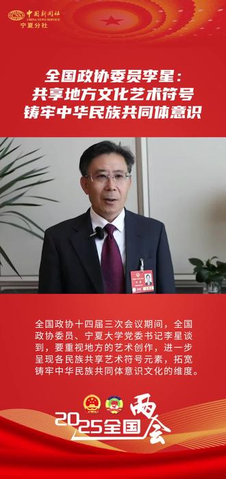 全国政协委员李星:共享地方文化艺术符号 铸牢中华民族共同体意识#全国两会#政协 #铸牢中华民族共同体意识 #宁夏