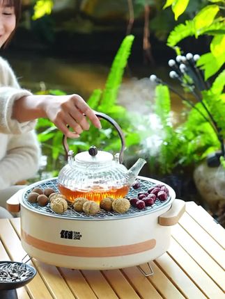 冬天在户外或者是在家院里,约几个朋友围炉煮茶相当惬意#围炉煮茶 #围炉煮茶烤红薯 #炭烤炉 #烤肉盘 #烧烤炉
