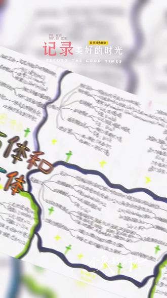 我#亲爱哒宝贝孩子们用心绘制的“立体图形”思维导图