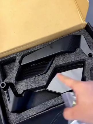 新款翻转定风翼后视镜九号mzmix极核AE4/AE5改装铝合金高清反光镜#后视镜#