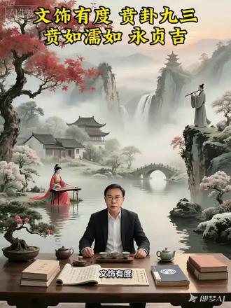 文饰有度 贲卦九三 贲如濡如 永贞吉#国学文化 #国学经典 #国学智慧 #弘扬国学经典文化 @姚沅钦,允许一切发生!否极泰来,扭转乾坤 @三乐观 @翠儿 @大向哥的春夏秋冬 @抖音创作小助手 @平安·喜乐 @姐是限量版 @幸福平安 @福气旺旺 @风从北方来 @暮年一刀