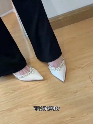 【池美】气质法式绝美高跟鞋礼服鞋伴娘鞋不累脚婚鞋新娘鞋202 #绝美高跟鞋 #礼服鞋 #伴娘鞋