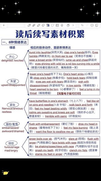 #高中 三年所有读后续写的素材都帮你整理好了,每天读一读,掌握写作技法,高中三年读后续写就不愁了#学霸秘籍#高中英语#读后续写