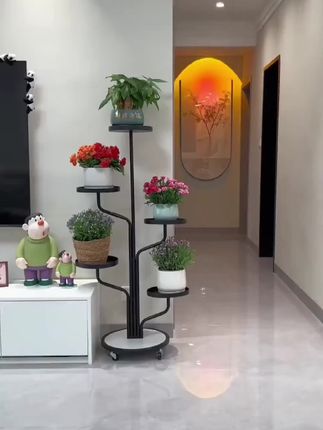 #花架子客厅绿萝架子#落地式盆栽置物架裝修設計 阳台花盆架多肉室内花架子#多层花架 #花架 #爱生活爱养花