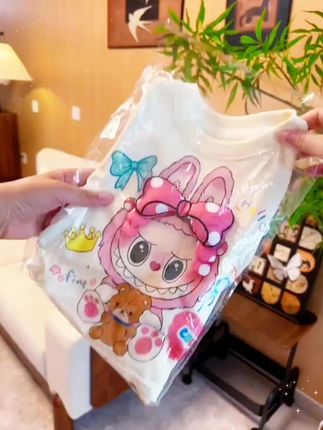 儿童夏季拉布布短袖体恤,纯棉卡通立体 #儿童拉布布体恤#卡通儿童体恤#拉布布儿童体恤#柔软亲肤 #好物推荐🔥 #柔软亲肤