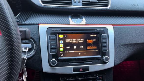 RNS510升级CarPlay,普通蓝牙模块也支持多功能方向盘切歌#CarPlay模块