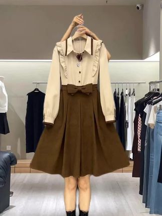 #早秋新品 #连衣裙 #韩系学院风 #洋气减龄 #谁穿谁好看