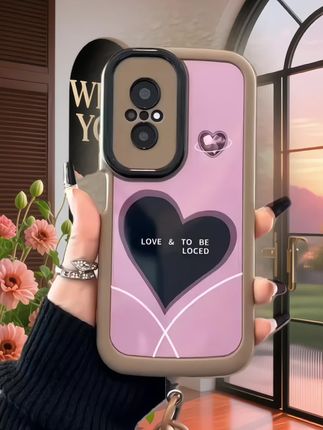 适用于【华为】荣耀200英文爱心高级感网红女款硅胶防摔手机壳#华为 #荣耀200手机壳 #硅胶手机壳 #百搭 #防摔手机壳