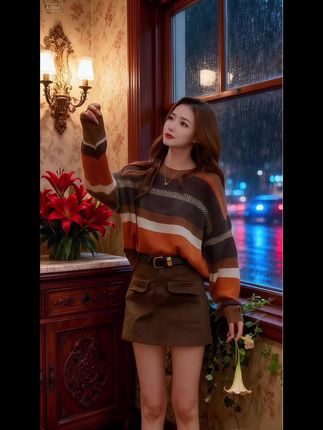 #春秋新款 #早秋穿搭 #时尚高级感 #品质女装 #条纹控