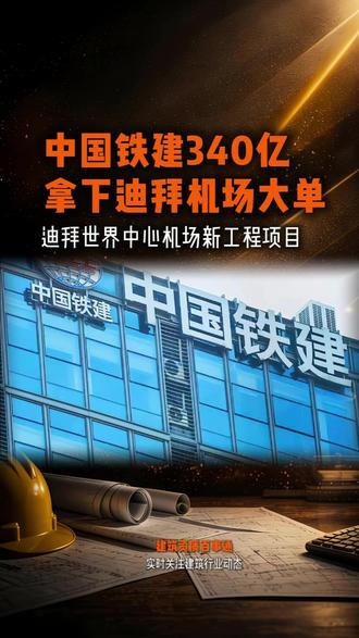 中国铁建340亿拿下迪拜大单! #迪拜 #中国铁建 #企业 #工程 #工程人
