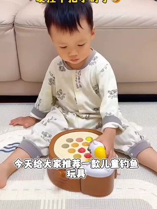 儿童钓鱼玩具1-3岁宝宝生日礼物啄木鸟捉虫益智玩具锻炼手眼协调