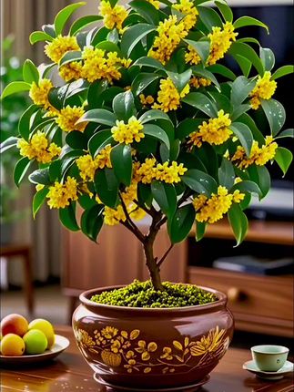 #上熱门 #绿植花卉 #净化空气 #家庭养花达人 你买我壹盆桂花你永远不缺钱花。