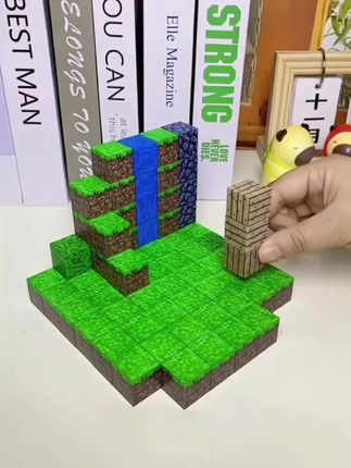 新款我的世界磁力方块积木磁铁磁吸百变DIY拼装搭建玩具#我的世界方块磁铁玩具  #积木搭建  #益智积木  #动手动脑  #益智玩具