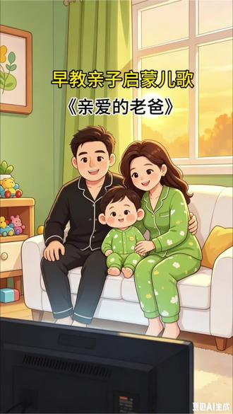 早教亲子儿歌《亲爱的老爸》快来和宝宝一起听儿歌看动画吧,感受亲子时光#父爱如山 #儿歌 #早教 #动画 #儿歌100首最火