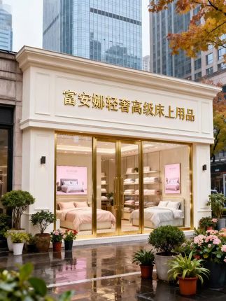 富安娜轻奢高级床上用品#床上用品四件套推荐 #高档床上用品#好物推荐🔥 #轻奢风床上用品此产品由AI形成