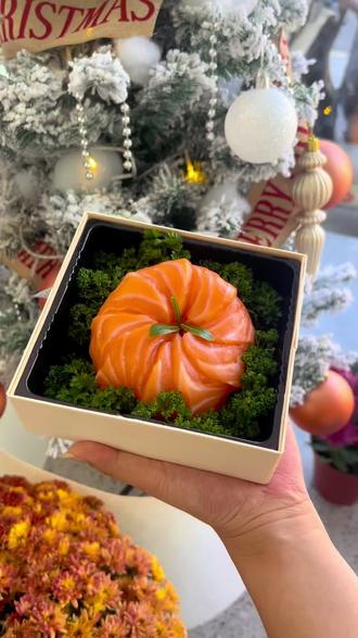 #同城精选 #美食 #三文鱼 三文鱼苹安果 #圣诞的100种打开方式