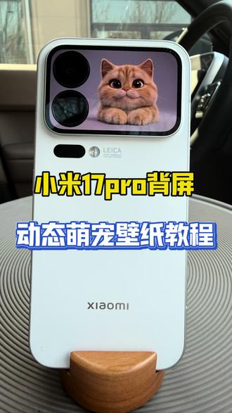小米17 Pro背屏动态萌宠设置|30秒保姆级教程
#小米17Pro #背屏玩法 #数码教程