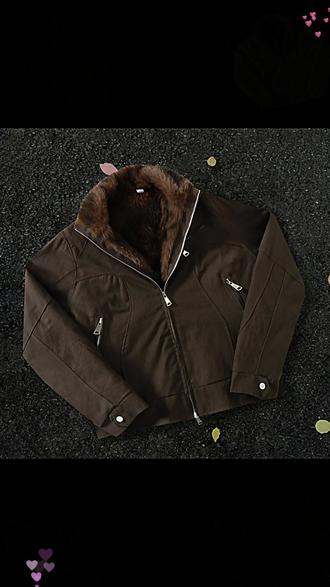 【可机洗】幽灵水洗座山雕夹克复古质感内里拼毛加厚保暖冬季外套#冬季外套 #可机洗夹克 #复古外套 #拼毛夹克 #加厚保暖