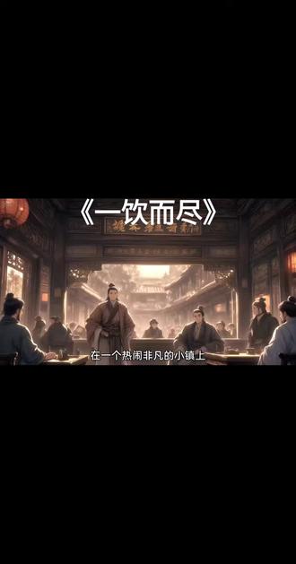 成语故事《一饮而尽》