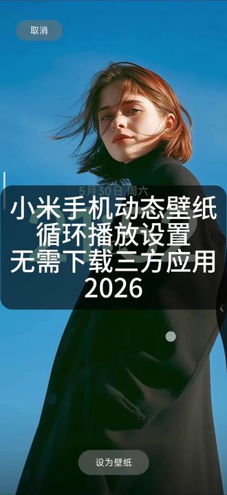 小米手机/红米手机设置动态壁纸循环播放 小米系统动态壁纸循环播放设置,无需下载第三方软件,2026 版本#小米 #小米手机 #小米17#小米手机使用技巧