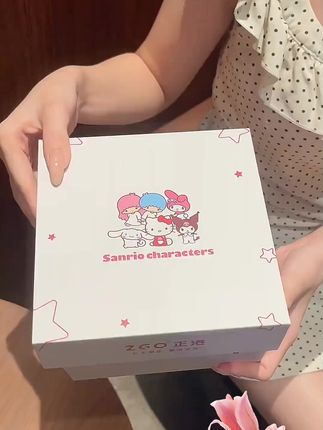 正港x三丽鸥HelloKitty美人鱼手表女款满钻轻奢生日礼物送女生