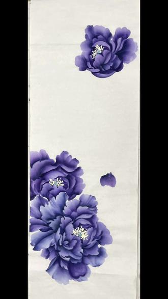 #中国写意画 #国花牡丹 #手绘 牡丹@抖音小助手